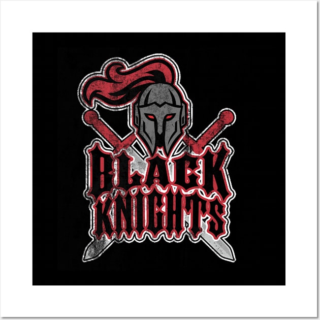 Black Knights, distressed Wall Art by MonkeyKing